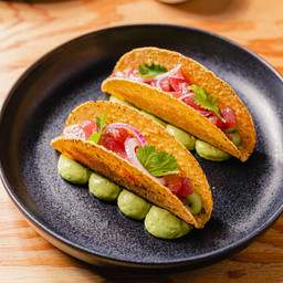 Tacos messicano con salmone